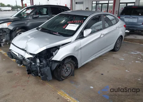2014 Hyundai Accent Gls z USA, uszkodzony, nr VIN KMHCT4AE7EU640045